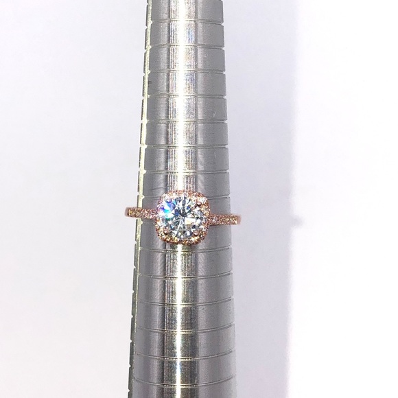 Princess Cut Engagement Ring Wedding Band 8.75 & 6 - Picture 8 of 8